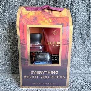 Bath and body works everything about you rocks Bourbon mini  gift set 3 piece
